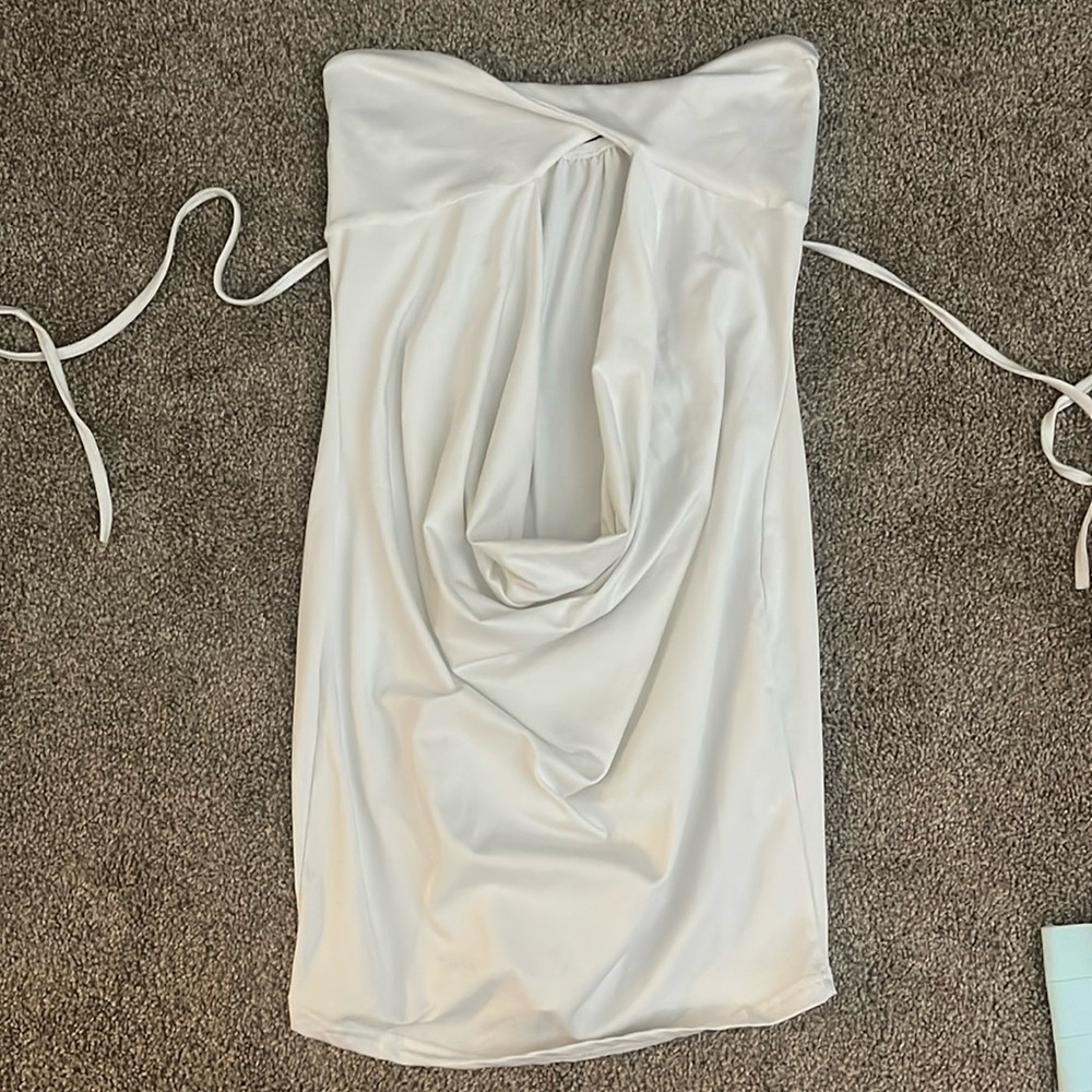 White mini dress